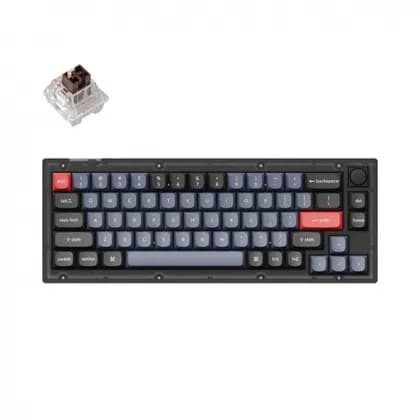 Клавиатура Keychron V2 68 Key QMK Keychron K PRO Brown Hot-Swap RGB Knob Frosted BlackV2C3_KEYCHRON