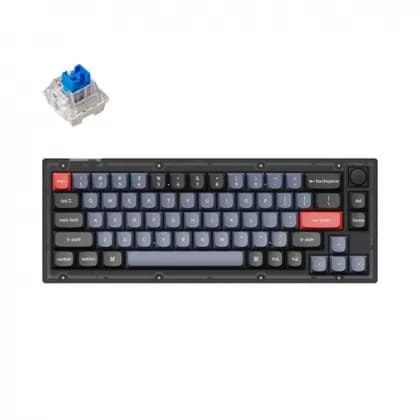 Клавиатура Keychron V2 68 Key QMK Keychron K PRO Blue Hot-Swap RGB Knob Frosted BlackV2C2_KEYCHRON