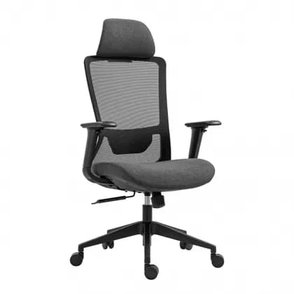 Кресло 2E OC150, ткань, 4D-подлокотники, подголовник, чёрный/ 2E-OC150-BLACK