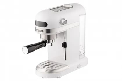 Кофеварка Ardesto  рожковая  YCM-E1500, 1,4л, молотый, ручной капуч, подогрев чашек, белый
