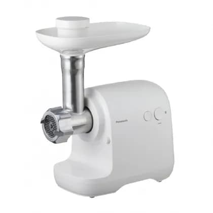 Panasonic grinder, 1700W, bowl-3L, 3 cutting plates, sausages nozzle, plastik, white + блендер MX-SS1BTQ