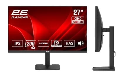 Монитор 2E GAMING 27" G2726BH HDMI, DP, IPS, 2560x1440, 200Hz, 1ms, FreeSync, HAS
