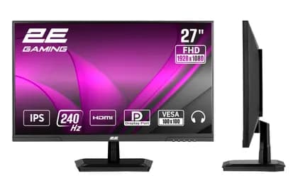 Монитор 2E GAMING 27" G2725B HDMI, DP, IPS, 240Hz, 1ms, FreeSync