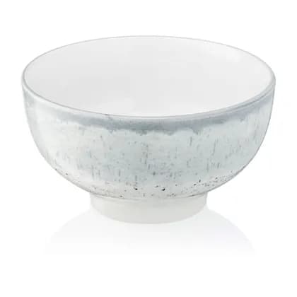 Комплект из 6 шт. Салатник ARDESTO Siena, 11.5см, фарфор, бело-серый