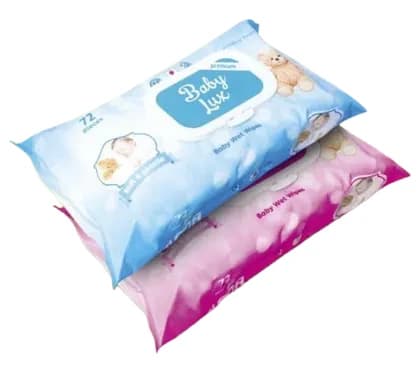 Влажные салфетки Baby Lux размер 20x15 количество в упаковке 72 шт