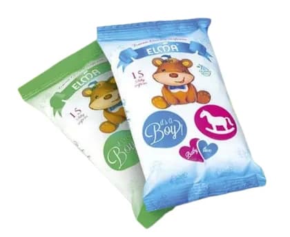 Влажные салфетки Baby Lux размер 18x15.5 количество в упаковке 15 шт