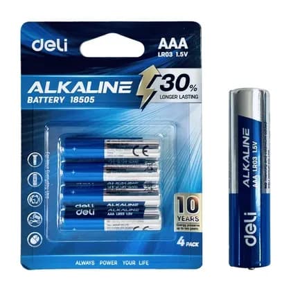 Батарейки AАА LR03 1.5V 4шт 18505 Deli (блистер)