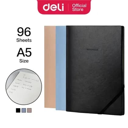 Блокнот A5 96л клетка N002 (асс) Deli