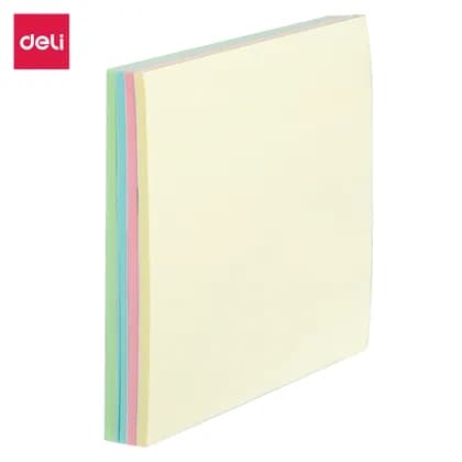 Бумага самоклеющаяся (стикер) 76х76 EasyPad (4цв) 01802 Deli