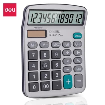 Калькулятор 12 разрядный 1837 Deli
