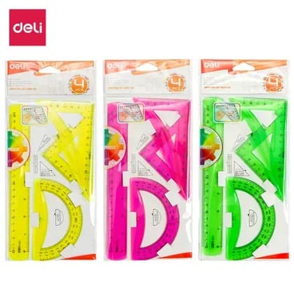 Линейки в наборе 4шт Pioneer 00402 Deli