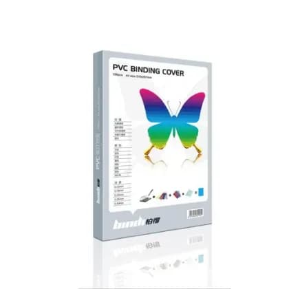 Обложка для переплета пласт. А4 0,18мм 100шт (прозр) Bindi