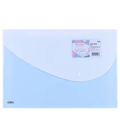 Папка с кнопкой  2 отд. Clear Bag 5506 Deli