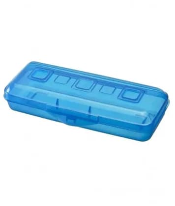 Пенал-футляр 210*90*40 Стамм "Премиум. Primavera", пластик, небесно-синий