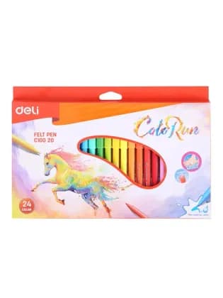 Фломастеры 24цв EC10020 Deli