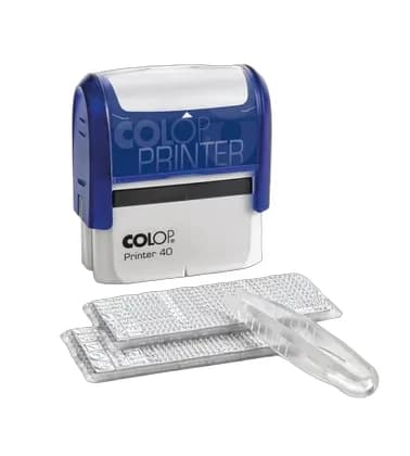 Штамп самонаб.Printer 40N/2 Set19A+B (чр/сн) Colop, 6 строк, 23*59 мм.