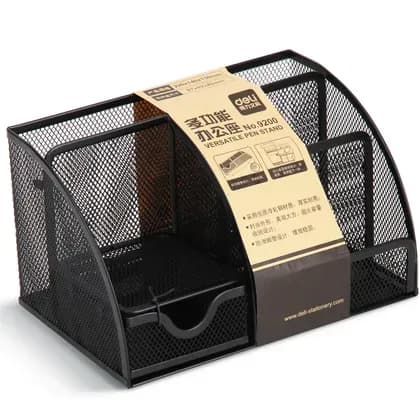 Стакан для ручек металл. 9200 Deli
