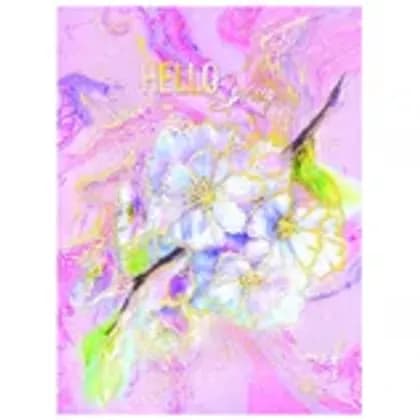 Тетрадь на кольцах А5, 160л., BG "Hello spring", матовая ламинация, тиснение голографической фольгой