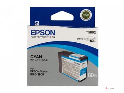 Картридж струйный Epson T5802 Cyan