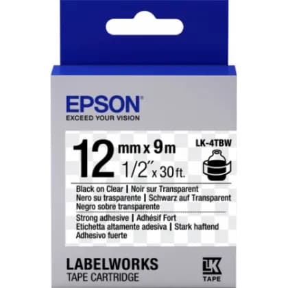 Лента Epson LK-4TBW