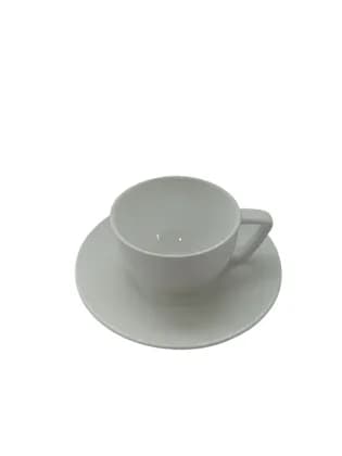 Кофейные чашки с блюдцем BAUSCHER комплект (6шт) из фарфора