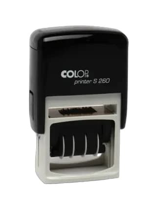 Датер+самонаб.Printer S260  Set02 D04 анг. (кр/сн)  Colop,  7 строк, 37*58 мм.