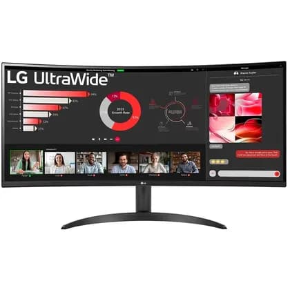 Монитор LG 34WR50QC-B 34" UltraWide QHD Curved VA Monitor, 3440 x 1440, 100Hz, AMD FreeSync, HDR10, DP, HDMI | 34WR50QC-B.AMA