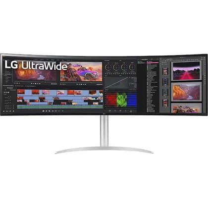 Монитор LG 49WQ95C-W 49" Curved UltraWide Dual QHD Nano IPS Monitor, 144Hz, 5ms, HDR 400, KVM, USB-C, Speakers, White | 49WQ95C-W.AMA