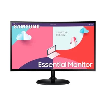 Монитор Samsung Essential S3 S36C S24C360 24" FHD Curved Monitor, VA Panel, 1920 x 1080, 75Hz Refresh Rate, 4ms Response Time, AMD FreeSync, HDMI, VGA | LS24C360EAMXUE