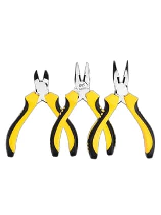Плоскогубцы 5"+Длиногубцы 5"+Кусачки 5" набор EDL103201-3 Deli