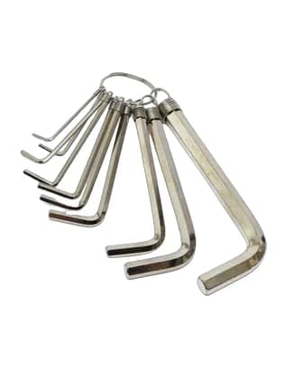 Шестигранник плоский в наб. 10шт 1.5-10mm EDL3100 Deli