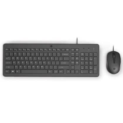 Комплект клавиатура+мышь HP 150 Wired Mouse and Keyboard Combo Set   - Black (p/n 240J7AA)