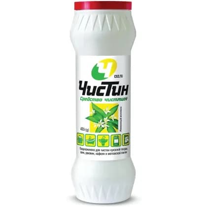 Порошок чистящий "Чистин", 400гр (лимонный всплеск) средство чистящее (ВЕРСИЯ 2023)