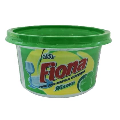 Средства для мытья посуды Гель "FIONA" 250 гр Яблоко