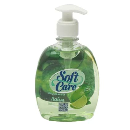 Жидкое мыло - "SOFT CARE" 300 мл Лайм