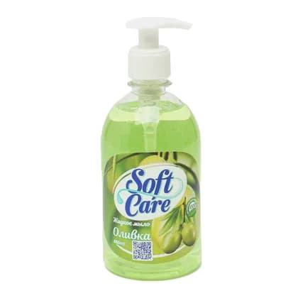 Жидкое мыло - "SOFT CARE" 480 мл Оливка