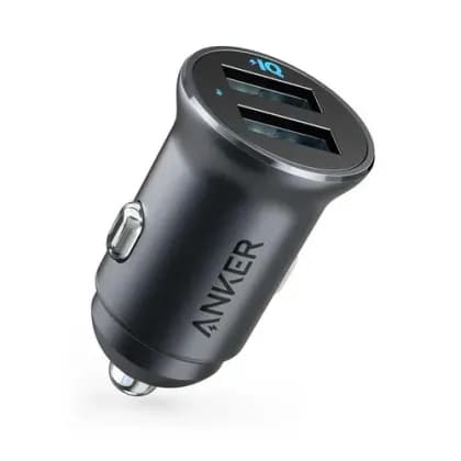 Автомобильное зарядное устройство Anker PowerDrive 2 Alloy Black