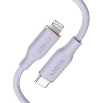 USB кабель Anker PowerLine III Flow USB-C with Lightning Connector 3ft Purple
