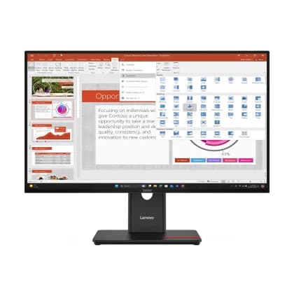 Монитор Lenovo ThinkVision T27-40 27" FHD IPS Monitor, 1920 x 1080, 120Hz, 4ms, USB Hub, Height Adjustable Stand, HDMI, DisplayPort, VGA | 64A5MAT6EU