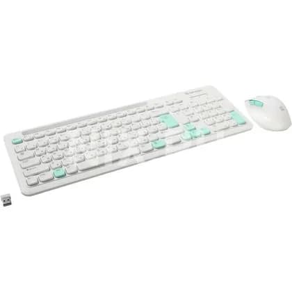 Клавиатура и мышь Defender C-978 White
