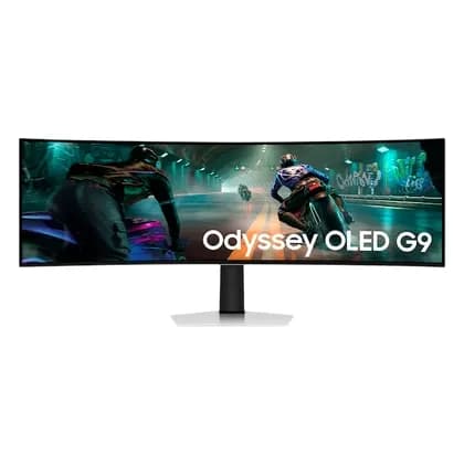 Монитор Samsung Odyssey OLED G9 G91SD 49" Curved DQHD Gaming Monitor, 144Hz, 0.03ms, QD-OLED, HDR True Black 400, G-Sync Compatible, Silver | LS49DG910SIXCI