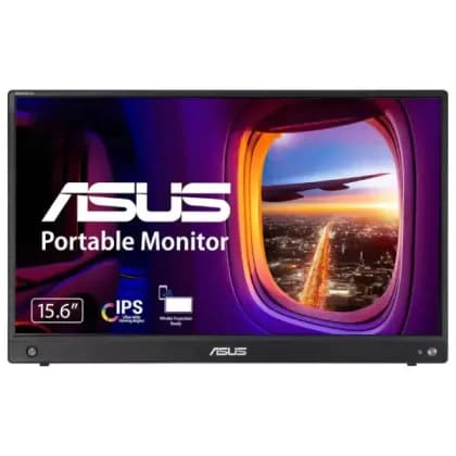 Монитор ASUS ZenScreen Go MB16AWP Wireless Portable Monitor 15.6" FHD 1920x1080 IPS, 60Hz, 5ms, Built-in Battery, Speakers, USB-C, Mini HDMI, Black | 11272