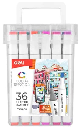 Маркеры для скетчинга 36цв 70801-36 Deli
