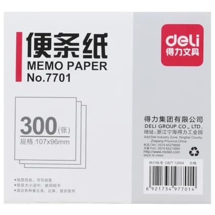 Блок бумаги 107х96 Deli