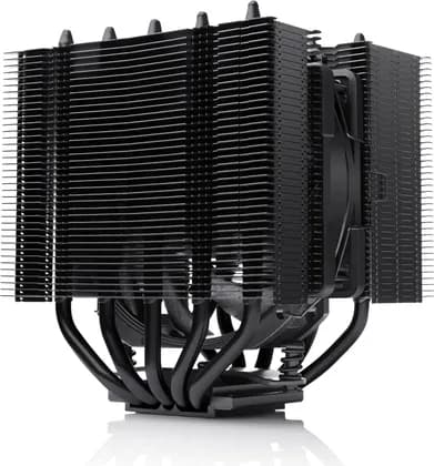Noctua NH D12L CPU Air Cooler, Dual Tower Heatsink, 120mm NF A12x25r PWM Fan, Low Profile 145mm Height, Ultra Quiet Premium Cooling, AM5 AM4 Intel LGA1851 LGA1700 Compatible, Black | NH-D12L CH BK