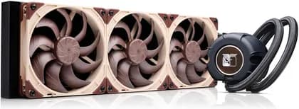 Noctua 420mm AIO Liquid CPU Cooler, Triple NF A14x25 G2 PWM Fans, Asetek Emma V2 Pump, Ultra Quiet High Performance Water Cooling, SecuFirm2 Plus Mounting, Black/Brown/Beige | NL-LC1-42