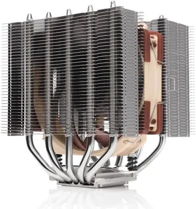Noctua Low Height Dual Tower 120mm CPU Cooler, Max Rotational Speed 2000 RPM, 12 Voltage Range, Socket Compatibility Intel LGA1700 / LGA1200 Etc, PWM Support, Low Noise Adaptors, Brown | NH-D12L