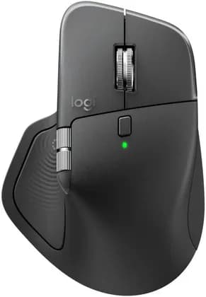 Logitech MX Master 4 for Business Mouse, 200-8000 DPI, 8 Buttons, 6 Programable Buttons, QuietClick Technology, Easy-Switch, Thumbwheel, Up to 10 Meters Wireless Range, Graphite | 910-007618