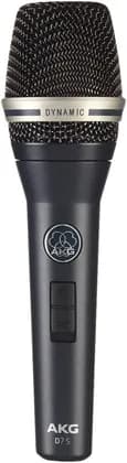 AKG D7 S Dynamic Vocal Microphone, Supercardioid Polar Pattern, Balanced XLR Output Type, Dual-thickness Varimotion Diaphragm, Dark Stage Blue | 3139X00020