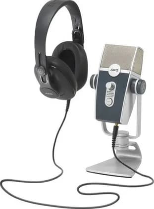 AKG Podcaster Essentials Lyra USB Microphone And AKG K371 Headphones | 5122010-00